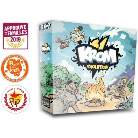 Krom: Une Préhistoire de Fou - Jeu de société - Borderline - Borderline éditions