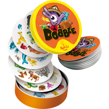 Zygomatic Dobble Kids - Gioco Di Carte Per Bambini Dai 4 Anni - 55 Carte Con Simboli, Scatola Di Metallo - Allenamento Reattività E Percezione