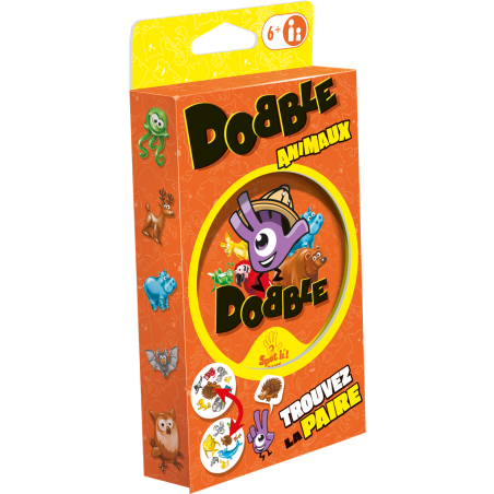 Dobble animaux - jeu de société - asmodée - Zygomatic