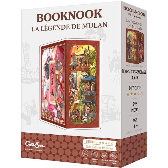 Book Nook La Légende de Mulan 298 Pièces Cutebee