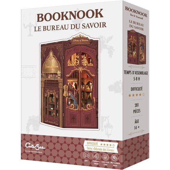 Book Nook Le Bureau du Savoir 281 Pièces Cutebee