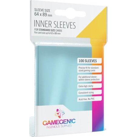 Protège cartes : 100 Inner Sleeves 64x89 - Accessoires - Gamegenic