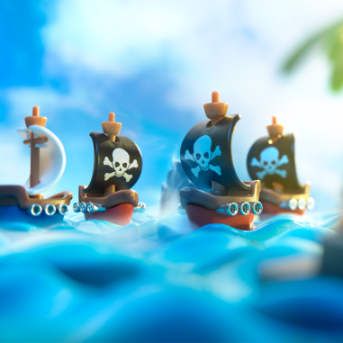 Jeu de réflexion solo : pirates en vue ! - 80 défis - smart - Smartgames