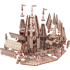 Château wizard - Maquette 3D fixe en bois - Gigamic 2