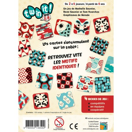 Twin it Japan - jeu d'observation - Cocktail Games