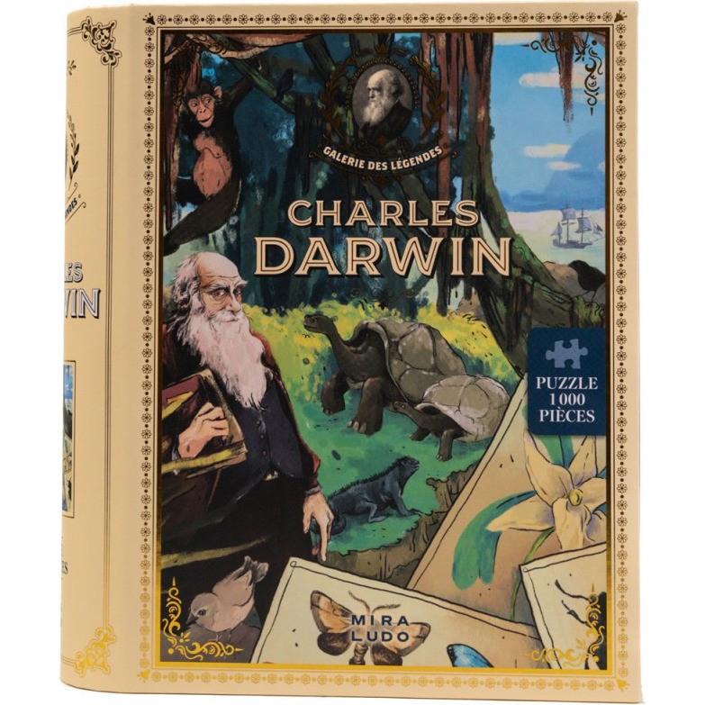 Puzzle Galerie des Légendes : Charles Darwin 1000 pièces Miraludo