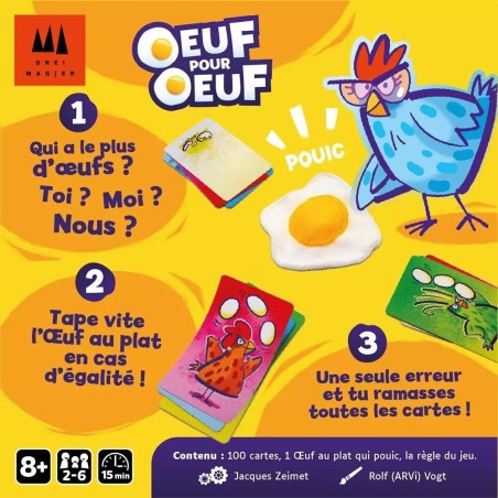 Oeuf pour Oeuf - Jeu d'ambiance familial
