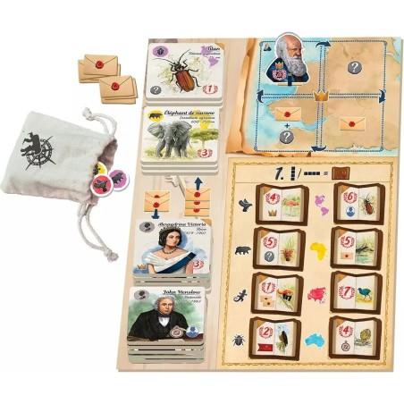 Sur les Traces de Darwin - Extension Correspondances - Sorry we are French - Jeux de société - Gigamic