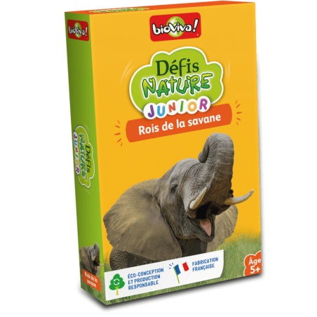 Défis Nature Junior - Rois de la Savane - Jeux de société - Bioviva Editions