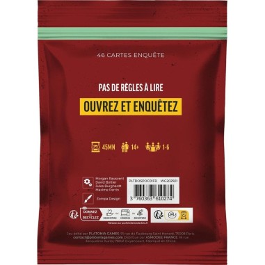 Dossiers Criminels Pocket - Qui a tué Meredith Carter? - Jeux de société - Platonia Games