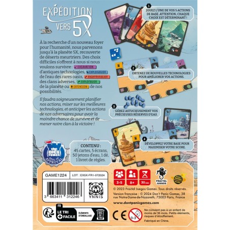 Expédition Vers 5X - Jeu de Société - Jeu de Cartes - Don't Panic Games - Don t Panic Games