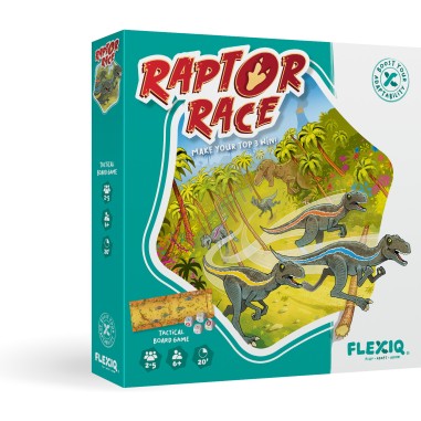 Raptor Race - Jeu de Société - Jeu de Course - Flexiq