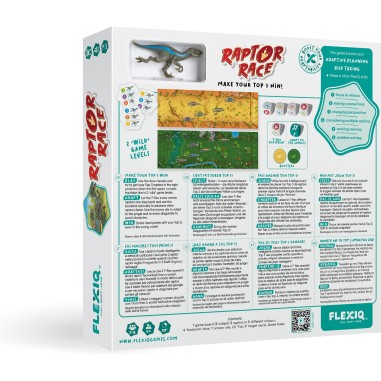 Raptor Race - Jeu de Société - Jeu de Course - Flexiq