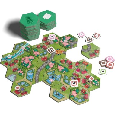 Dorfromantik Sakura - Un jeu Pegazus Spiele