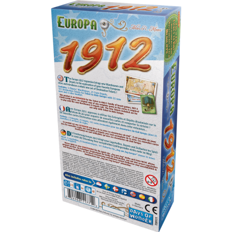 Les Aventuriers du Rail - Extension 1912 - Jeu de société - Days of Wonder