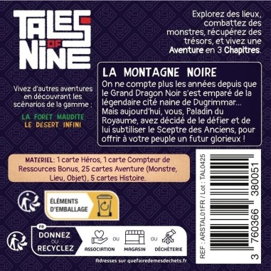 La Montagne Noire - Tales of Nine - Jeu de Société Solo - Arkham Society