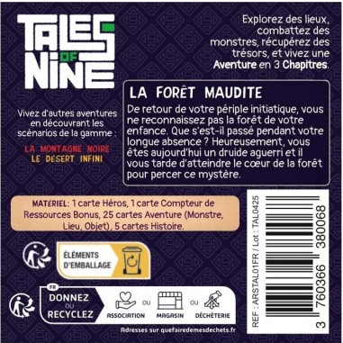 La Forêt Maudite - Tales of Nine - Jeu de Société Solo - Arkham Society