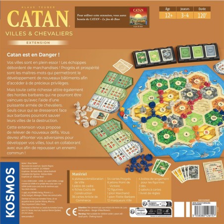 Catan - Extension Villes et Chevaliers - Jeu de société - Kosmos