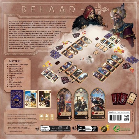 Belaad : La Contrée de la Plume et de l'Epée - Jeu de société - Don't Panic Games - Don t Panic Games