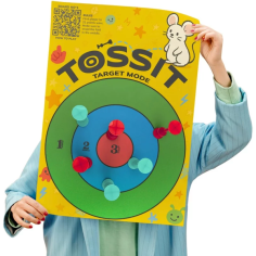 Poster Tossit - Cible + Morpion - Tossit - Jeux classiques - Gigamic