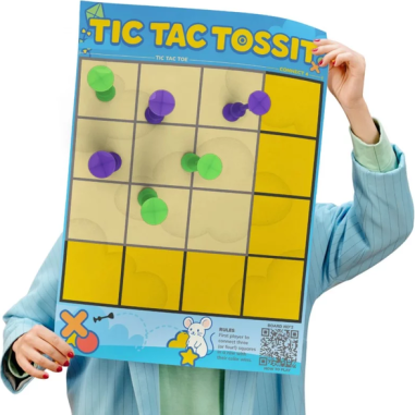 Poster Tossit - Cible + Morpion - Tossit - Jeux classiques