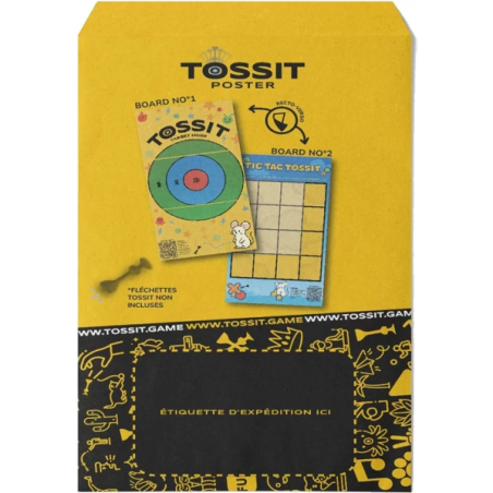 Poster Tossit - Cible + Morpion - Tossit - Jeux classiques