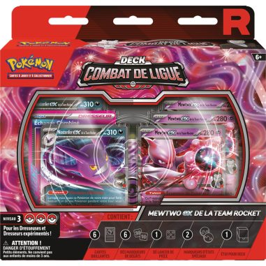 : Deck Combat de Ligue Mewtwo‑ex de la Team Rocket - Pokemon - Jeux de cartes - Pokémon