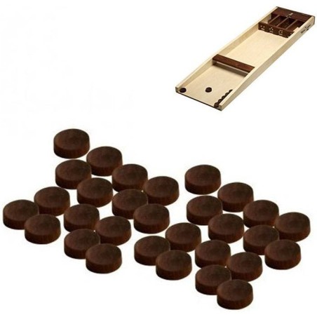 Set 30 Mini-palets - Billard Hollandais 110 cm - Carrom Art