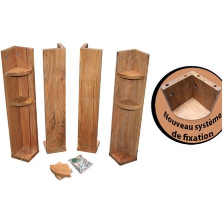 Pieds Table Basse Carrom - Acacia - Carrom Art