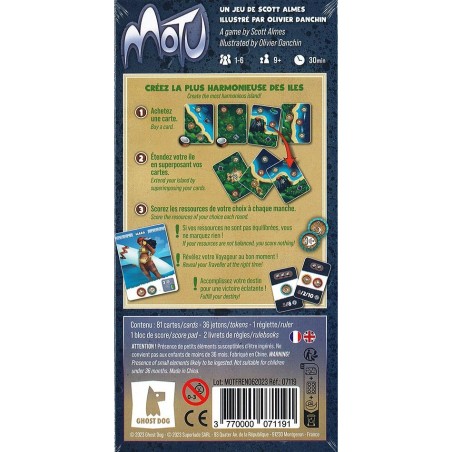 Motu - Jeu de Société - Jeu de Cartes - Superlude