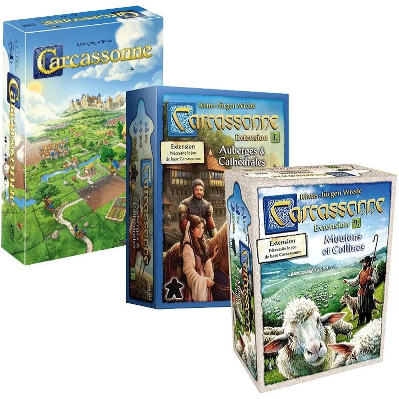 Bundle Carcassonne + Ext 1 + Ext 9 Hans im Gluck