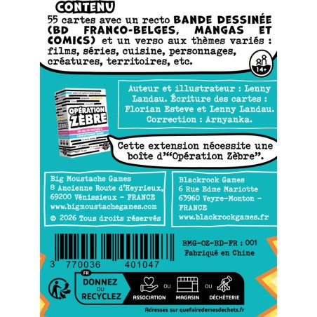 Opération Zèbre : Bd - Extension - Big Moustache