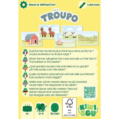 Troupo - Jeu de Société - Jeu pour Enfants - Kiwizou