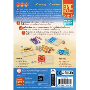 Epic Melee - Jeu de Société - Sorry We Are French
