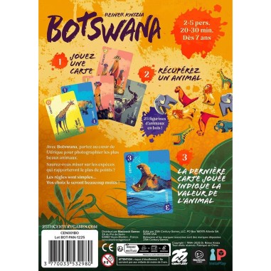 Botswana - Jeu de Société - Jeu de Cartes - 25th Century Games