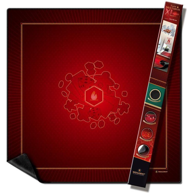 Grand Tapis Universel Rouge Taille 3 92x92 cm Playmat Wogamat