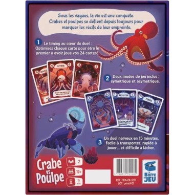 Crabe vs Poulpe - Jeu de société - La Boîte de Jeu - La Boite de Jeu