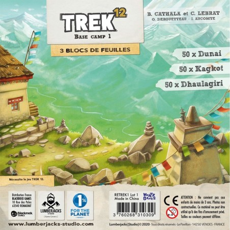 Base Camp 1 - Bloc de Feuilles pour Trek 12