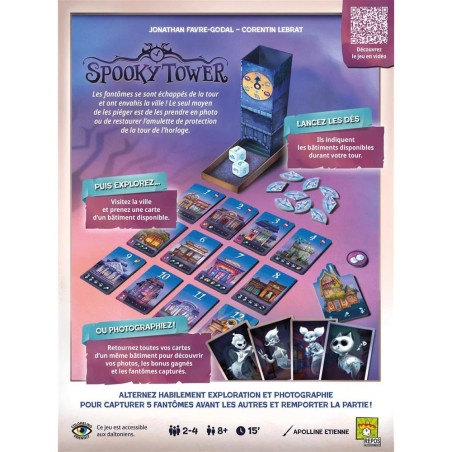 Spooky Tower - Jeu de Cartes - Jeu de dés - Jeu de Société - Repos Production