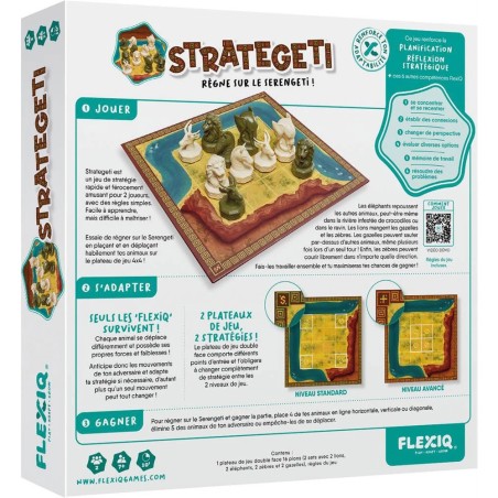 Strategeti - Jeu de Stratégie - 2 joueurs - Jeu de Société - Flexiq