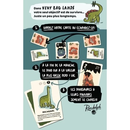 Very Bad Lands - Brachio - Jeu de Société - Randolph - Gigamic