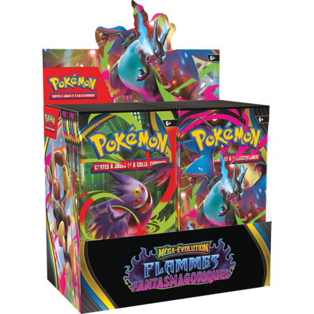 Pokémon : Pack 36 Boosters ME02 Flammes Fantasmagoriques