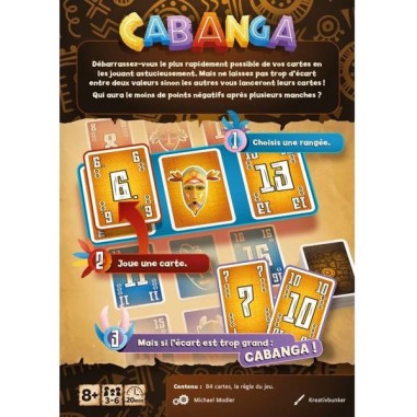 Cabanga - Jeu de Société - Jeu de Cartes - Gigamic