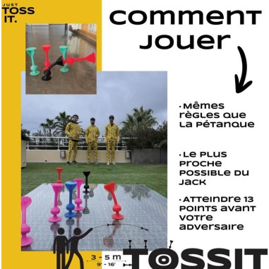Tossit : Rouge - Cyan - Jeu classique