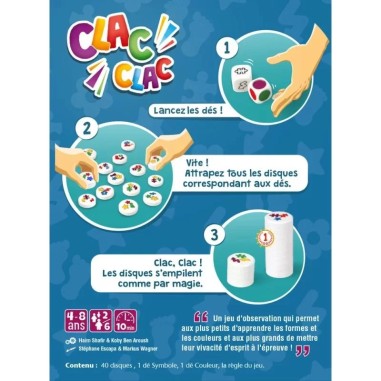 Clac Clac - Jeu de société en famille dès 4 ans - Gigamic