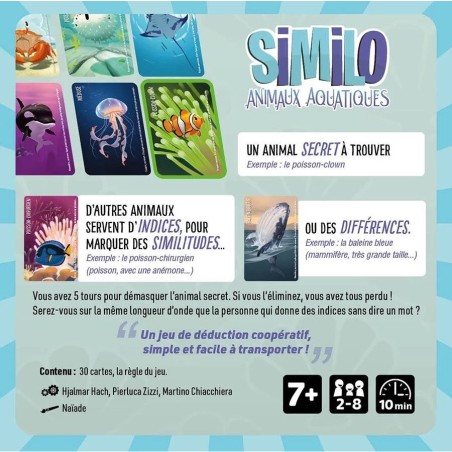 Similo Animaux Aquatiques - Jeu de Société - Gigamic