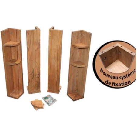 Pieds Haut Carrom - Acacia - Carrom Art