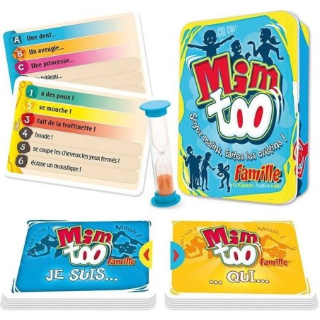 Mimtoo famille - jeu d'ambiance et de mime - Asmodée - Cocktail Games