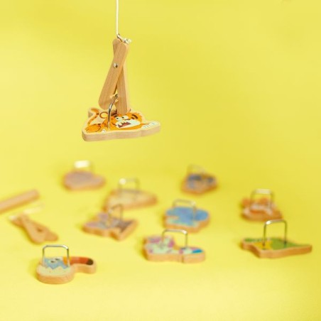 Pinces à la ligne Applepop - Janod