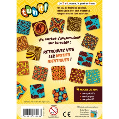 Twin It Japan Jeu de d'observation et de Rapidité - Cocktail Games